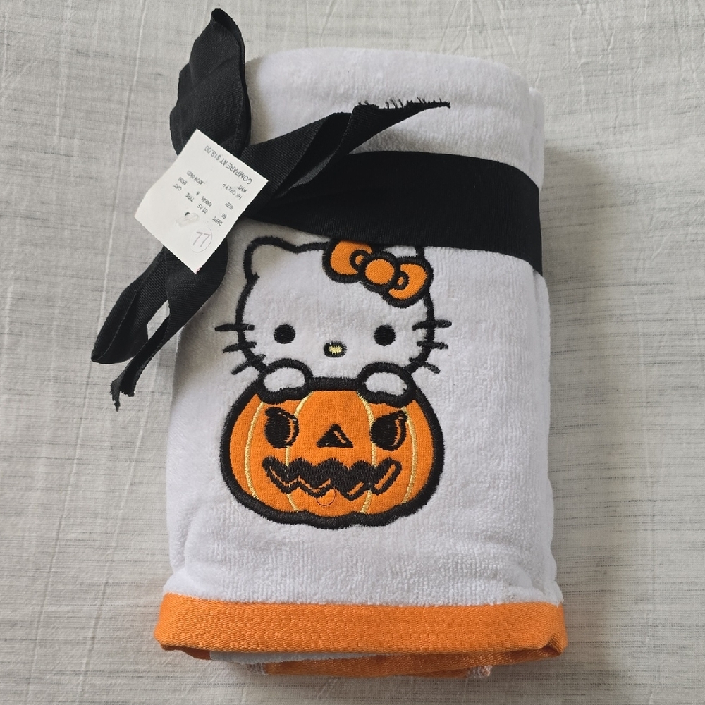 Hello Kitty Halloween Pumpkin 2Pk Hand Towels
